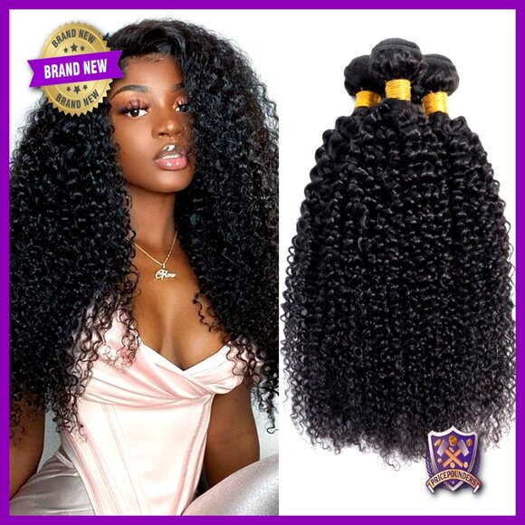 Kinky Curly Human Hair Weave Bundles 8 10 12 Inch Brazilian Hair Extensions main image 5